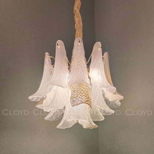 Люстра Cloyd WASABI C7 / Ø50 см - керамика - золото (арт.11325)