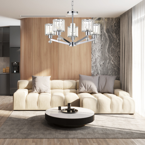 Подвесной светильник Escada 691/5S E27*60W Chrome фото 5 Подвесной светильник Escada 691/5S E27*60W Chrome фото 5