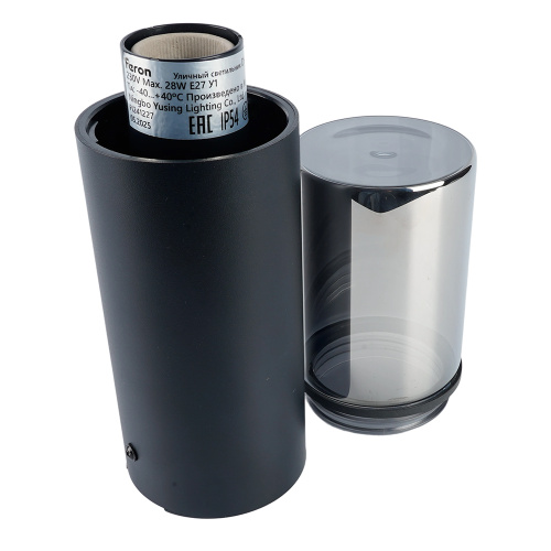 Светильник садово-парковый Feron DH1803, столб,  E27 230V, черный фото 7