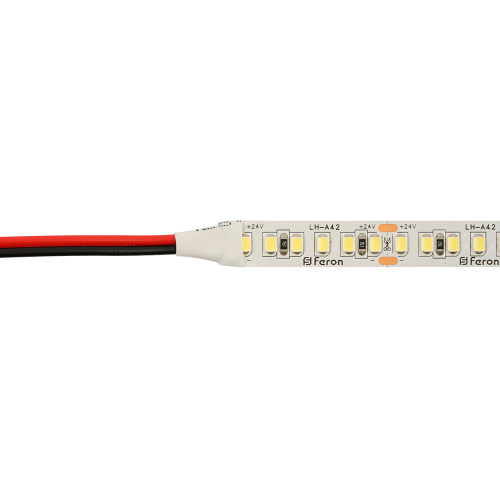 Светодиодная LED лента Feron LS502, 180SMD(2835)/м 16Вт/м 24V 30000*10*1.22мм 4000К 30м IP20 фото 6