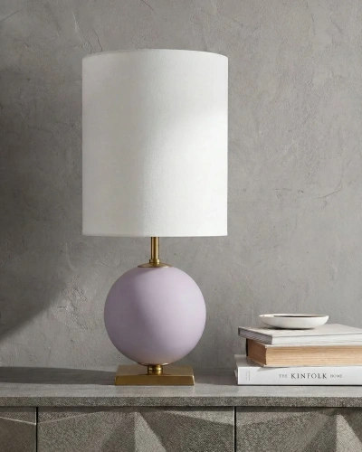 Лиловая настольная лампа "Иветт" - М