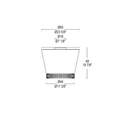 Потолочный светильник RUB PL Black фото 2