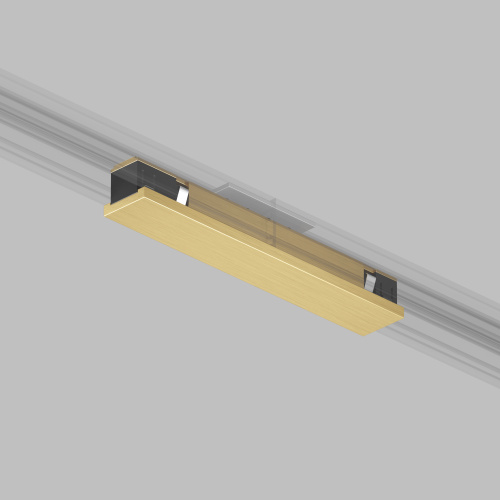 TR5722-SB Электрический коннектор прямой для трека SHINE BASE, 48V DC, IP20, сатинированная латунь, алюминий фото 6