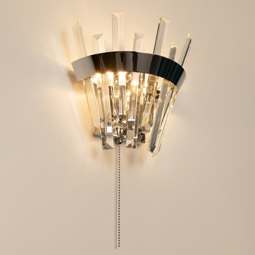 Citilux Вестерос CL307310 Бра хрустальное с выключателем Хром фото 7 Citilux Вестерос CL307310 Бра хрустальное с выключателем Хром фото 7
