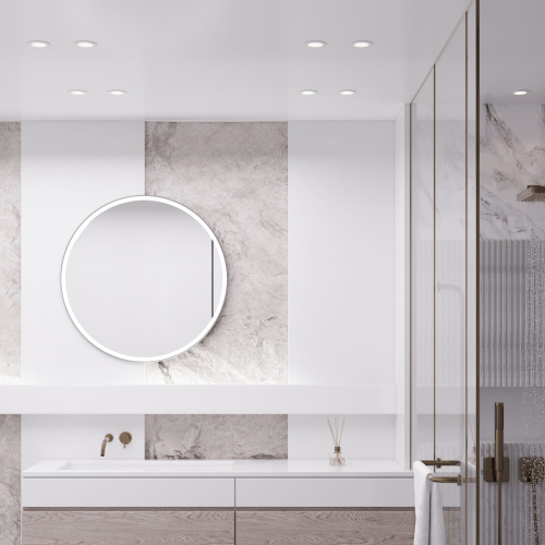 Светильник встраиваемый City GU10 белый IP44 25060/01 фото 2