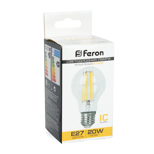 Лампа светодиодная Feron LB-620 Шар E27 20W 175-265V 2700K фото 2