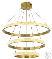 Люстра подвесная каскадная бронза LED 114Вт D40+60+80см Zortes LIDIA ZRS.30111.114
