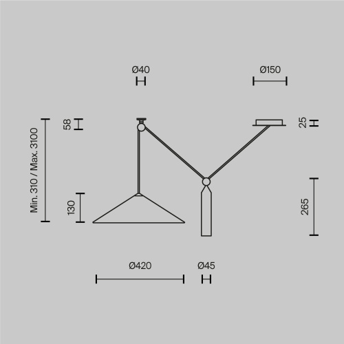 Подвесной светильник Technical P080PL-01B фото 2 Подвесной светильник Technical P080PL-01B фото 2