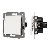 Механизм выключателя одноклавишный непроходной SWT-MK01-PL-WH-V (250V, 10A) Arlight 049867