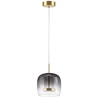 804018 Люстра CUPOLA LED 1х18W 900LM ЗОЛОТО/ДЫМЧАТЫЙ 3000K