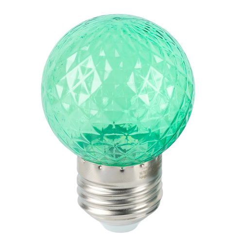 Лампа светодиодная Feron LB-385 Шарик зеленый прозрачный E27 1W 230V фото 4