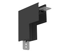 Коннектор угловой 90° внутренний для накладного шинопровода Magnetic Ultra slim 26 48В черный