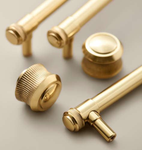 Ручка-кнопка Rigdon d.2.5 Unlacquered Brass фото 5