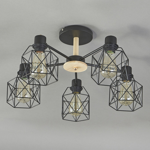 Потолочный светильник Escada 508/5PL E27*60W Black фото 2 Потолочный светильник Escada 508/5PL E27*60W Black фото 2