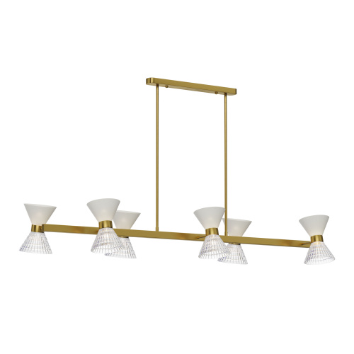 SL2004.313.12 Светильник подвесной ST-Luce латунь/прозрачный, белый, латунь G9 LED 12*5W SPIRIT фото 3