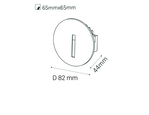 DL 3034 black подсветка встраиваемая фото 2