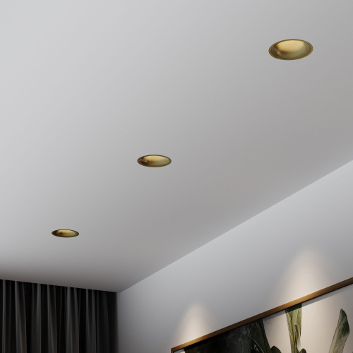 Светильник встраиваемый светодиодный Bliss 15W 4000K латунь 25070/LED фото 3