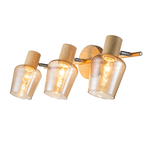 Настенно-потолочный свет Escada 691/3P E14*40W Wood Настенно-потолочный свет Escada 691/3P E14*40W Wood