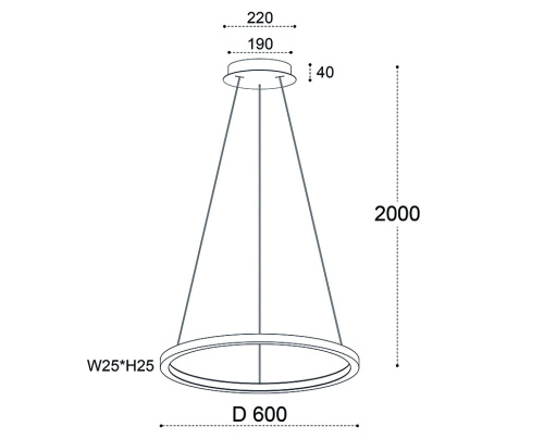 IT013-6027 black 3000K светильник подвесной фото 2