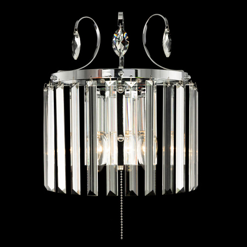 Citilux Инга CL335321 Бра хрустальное с выключателем Хром Citilux Инга CL335321 Бра хрустальное с выключателем Хром