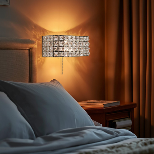 Citilux Портал CL324401 Бра хрустальное с выключателем Хром фото 5 Citilux Портал CL324401 Бра хрустальное с выключателем Хром фото 5