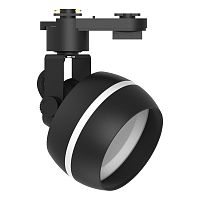 Светильник Feron AL165 трековый однофазный на шинопровод под лампу GX53, черный