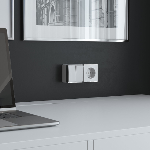 Выключатель двухклавишный Gallant белый W5020001 фото 4 Выключатель двухклавишный Gallant белый W5020001 фото 4