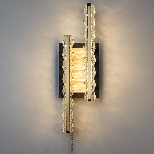 Citilux PALANT CL325422 LED Бра хрустальное с выключателем Чёрный+Бронза фото 11 Citilux PALANT CL325422 LED Бра хрустальное с выключателем Чёрный+Бронза фото 11