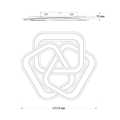 Потолочный светильник Escada 10244/3 LED*140W White фото 6