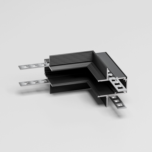 Slim Magnetic Коннектор угловой внутренний для встраиваемого шинопровода под ГКЛ 12,5мм черный 85211/00 85211/00 фото 2