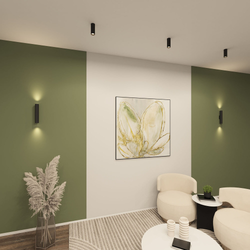 DK5022-BK Настенный светильник, IP20, до 15 Вт, LED, 2xGU10, черный, алюминий фото 6