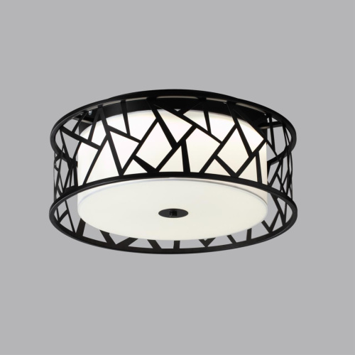 7700/40L AVRA LED SN 596 Светильник металл/ткань/стекло/белый/черный LED 40Вт 3000-6000K D500 IP20 пульт ДУ FABIANA фото 4 7700/40L AVRA LED SN 596 Светильник металл/ткань/стекло/белый/черный LED 40Вт 3000-6000K D500 IP20 пульт ДУ FABIANA фото 4