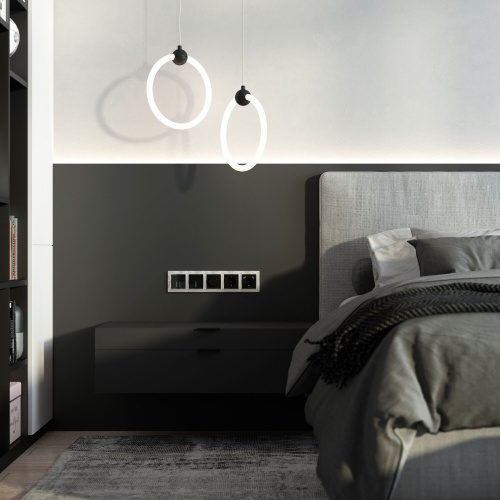 Рамка из поликарбоната на 5 постов Snabb Basic белый W0052001 фото 5 Рамка из поликарбоната на 5 постов Snabb Basic белый W0052001 фото 5