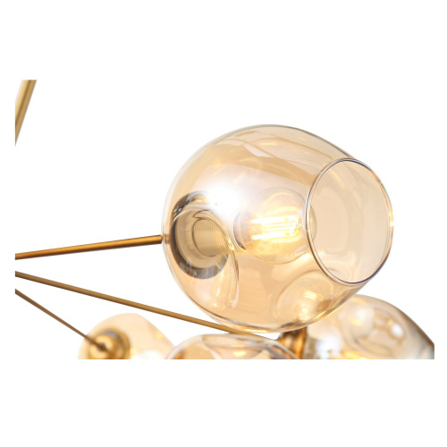 SL1500.203.12 Светильник подвесной ST-Luce Золотистый/Янтарный E14 12*40W FOVIA фото 10