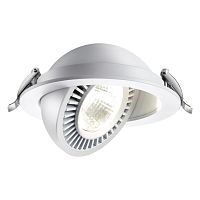 358817 SPOT NT21 530 белый Светильник встраиваемый светодиодный IP20 LED 18W 1600Лм 4000K 220V GESSO
