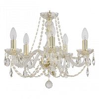 Люстра хрустальная 105/5/165 G Bohemia Ivele Crystal (Богемия Ивеле Кристалл)