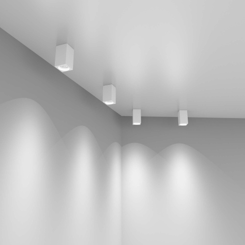 Накладной потолочный светильник 1085 GU10 WH белый матовый фото 3