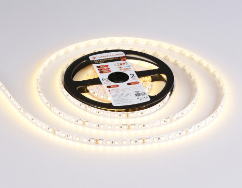 Светодиодная лента 24В 2835 120Led 10Вт/м 3000K IP20 5м фото 3