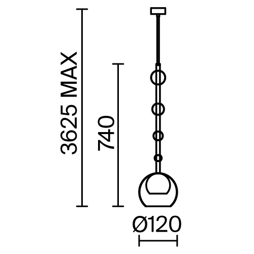 Подвесной светильник Maytoni MOD227PL-01BS фото 8
