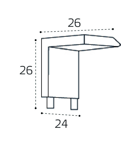 IT09-9032 black соединитель вертикальный угловой фото 4
