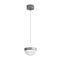 5037/9L L-VISION ODL24 355 никель/прозрачн/молочный/металл/акрил Подвес LED 9W 4000K 480лм RONI