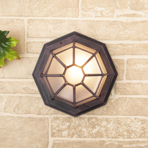 Уличный настенный светильник Telarana S капучино GL 1023D фото 3