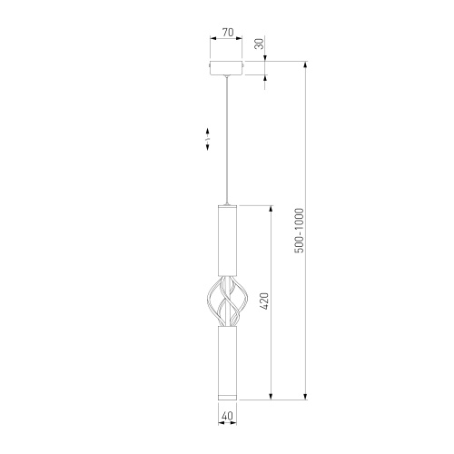 Подвесной светодиодный светильник 50191/1 LED белый/хром фото 5 Подвесной светодиодный светильник 50191/1 LED белый/хром фото 5