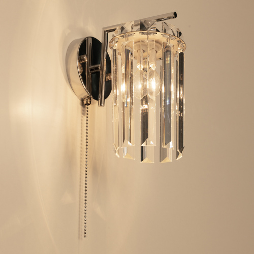 Citilux AXIS CL313411 Бра хрустальное с выключателем Хром фото 11 Citilux AXIS CL313411 Бра хрустальное с выключателем Хром фото 11
