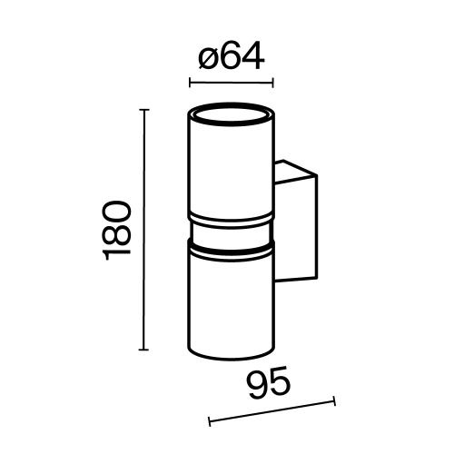Уличный настенный светильник Outdoor O582WL-02B фото 2