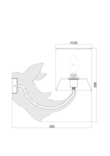 Настенный светильник (бра) Maytoni MOD470WL-01W фото 2