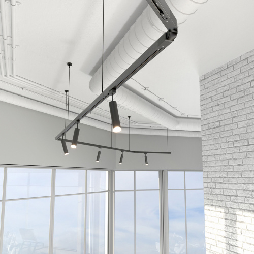 Гибкий коннектор для однофазного шинопровода черный TRC-1-1-FLEX-BK фото 5