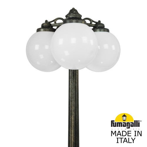 Fumagalli Садово-парковый фонарь FUMAGALLI RICU BISSO/G300 3L DN G30.157.S30.BYE27DN фото 2 Fumagalli Садово-парковый фонарь FUMAGALLI RICU BISSO/G300 3L DN G30.157.S30.BYE27DN фото 2