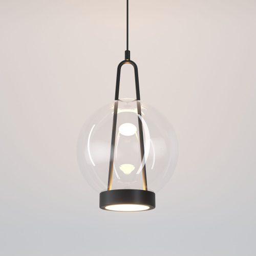 Подвесной светодиодный светильник со стеклянным плафоном 50267/1 LED черный Подвесной светодиодный светильник со стеклянным плафоном 50267/1 LED черный