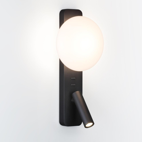 7048/5WL HIGHTECH ODL25 473 металл/акрил черный Настенный светильник IP20 LED 1*5W + 1*3W 2700K CRI>90 ALBERGO фото 3 7048/5WL HIGHTECH ODL25 473 металл/акрил черный Настенный светильник IP20 LED 1*5W + 1*3W 2700K CRI>90 ALBERGO фото 3